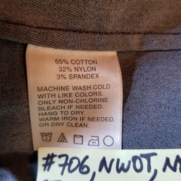 🔻REDUCED❣ 706 NWOT Classy Classiques Entier Denim Top 2 Ruff - Picture 5 of 13